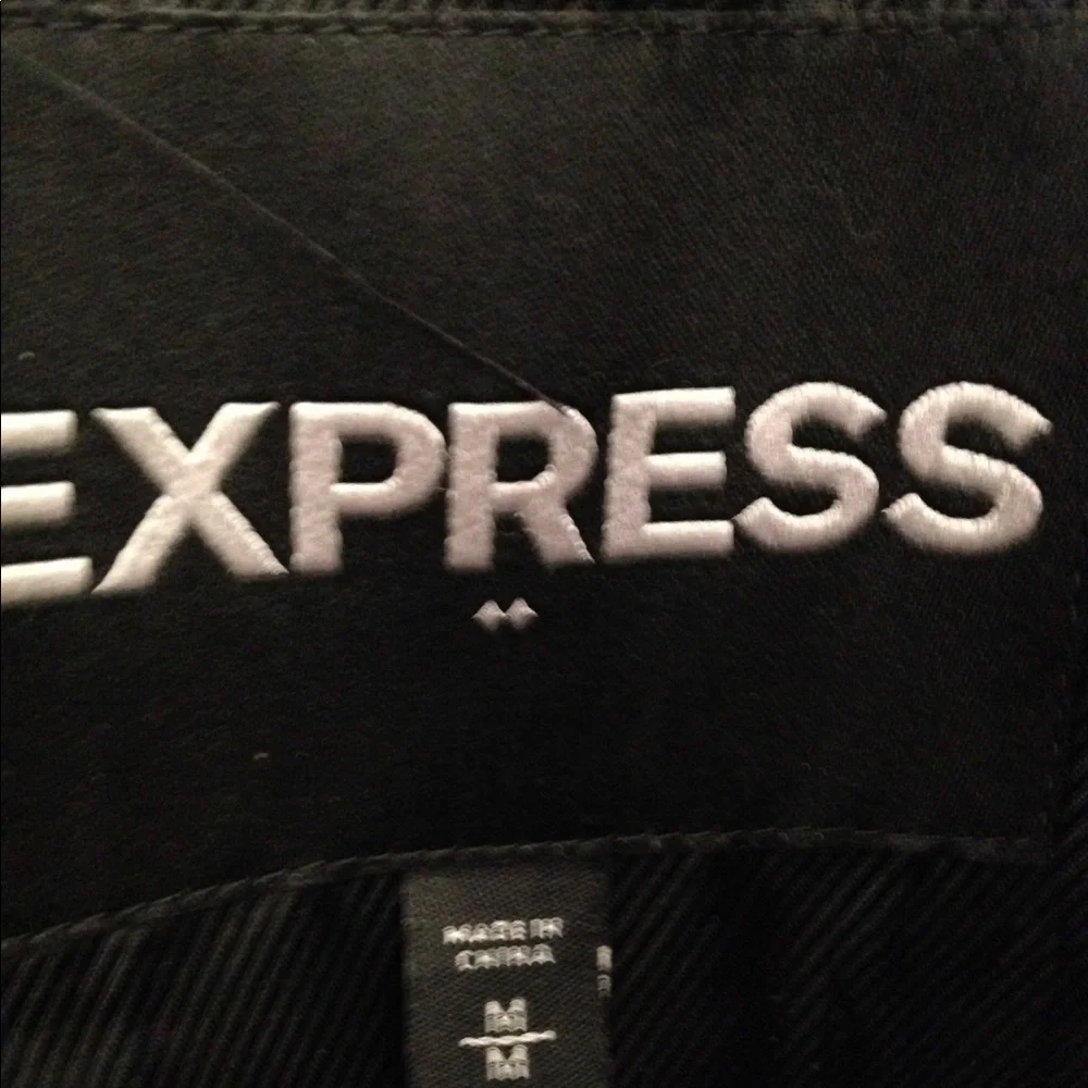 Express Men's Double-Breasted Gray Peacoat - Picture 6 of 8